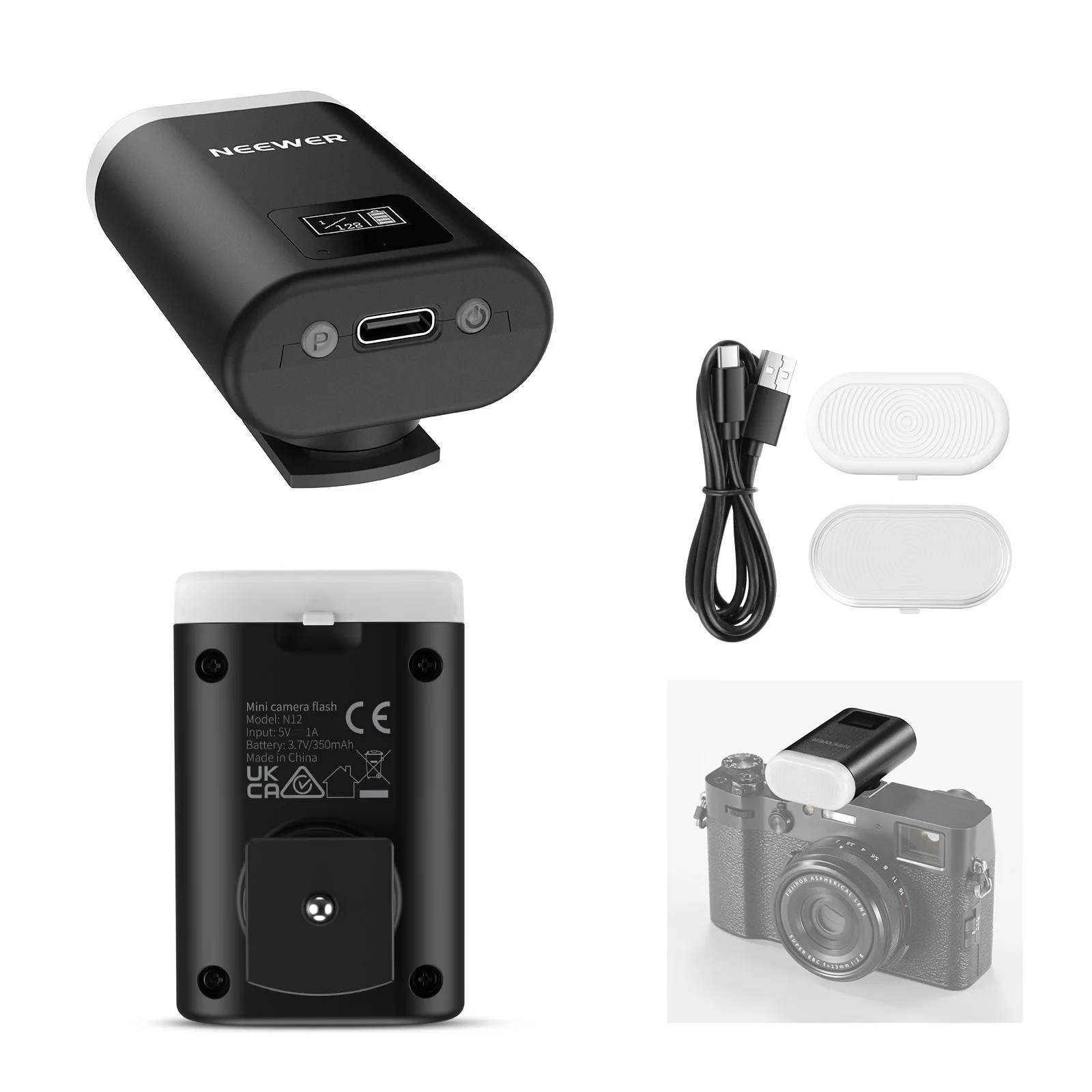 Speedlite Flash External - نيوير N12 فلاش خارجي صغير محمول