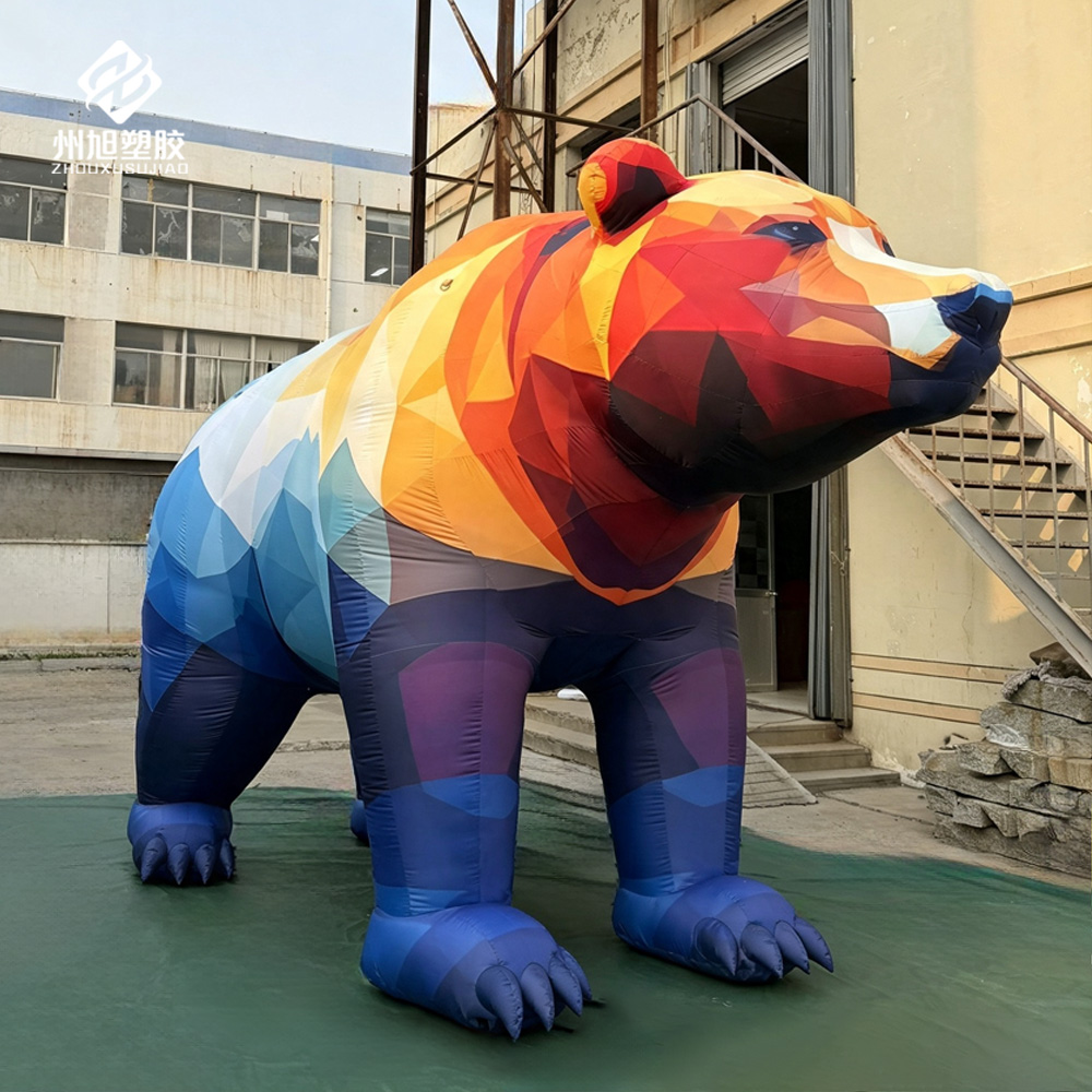 Photography Zoo - دب قابل للنفخ، يستخدم للزينة الخارجية،