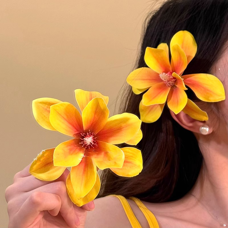 إكسسوارات شعر بتصميم زهور صفرا - مراجعة Photography Yellow وسعره