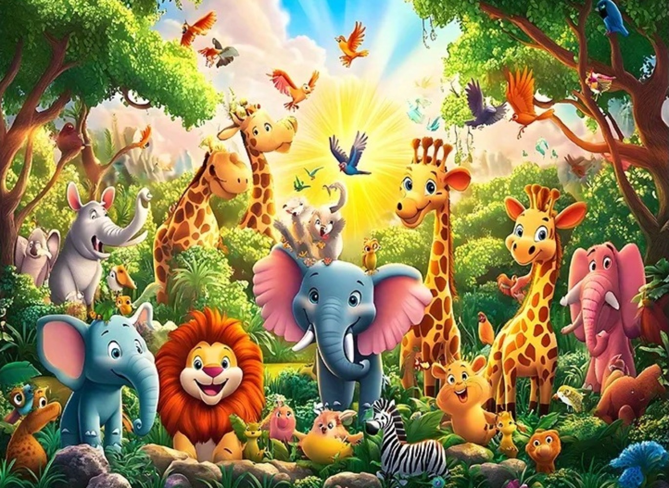 خلفية ملونة بتصميم حديقة الحيو - مراجعة Photography Zoo وسعره