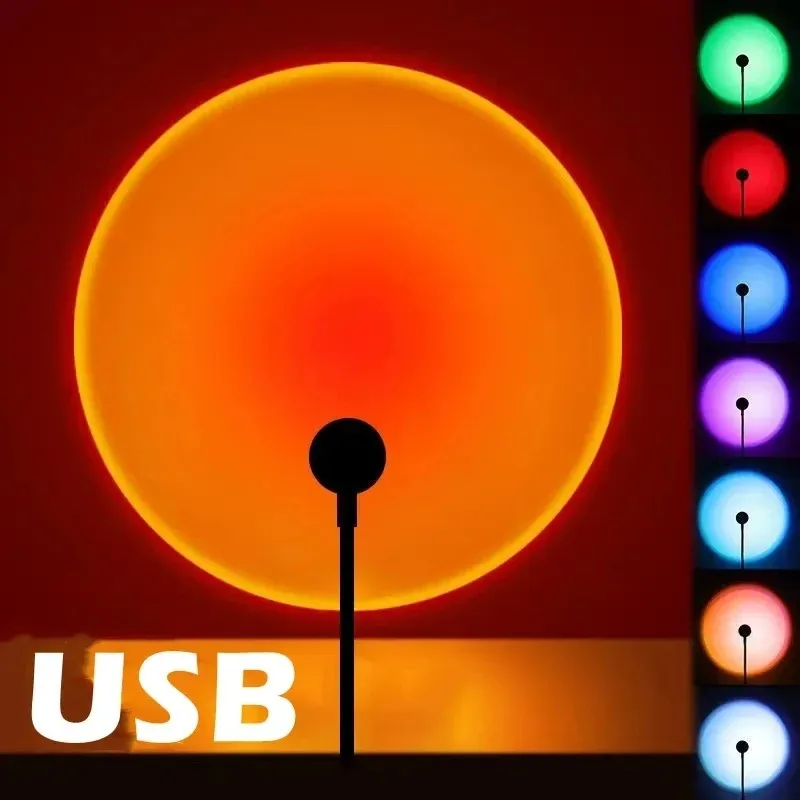 مصباح إسقاط USB غروب الشمس قوس - مراجعة Photography Coffee وسعره