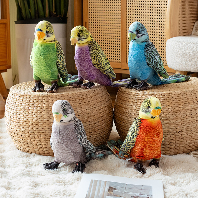 دمى ببغاء محشوة ناعمة وواقعية  - مراجعة Photography Zoo وسعره