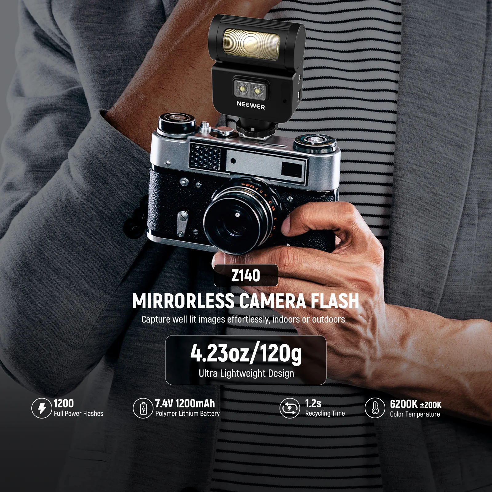 نيور Z140 16 واط فلاش خارجي صغ - مراجعة Speedlite Flash External وسعره