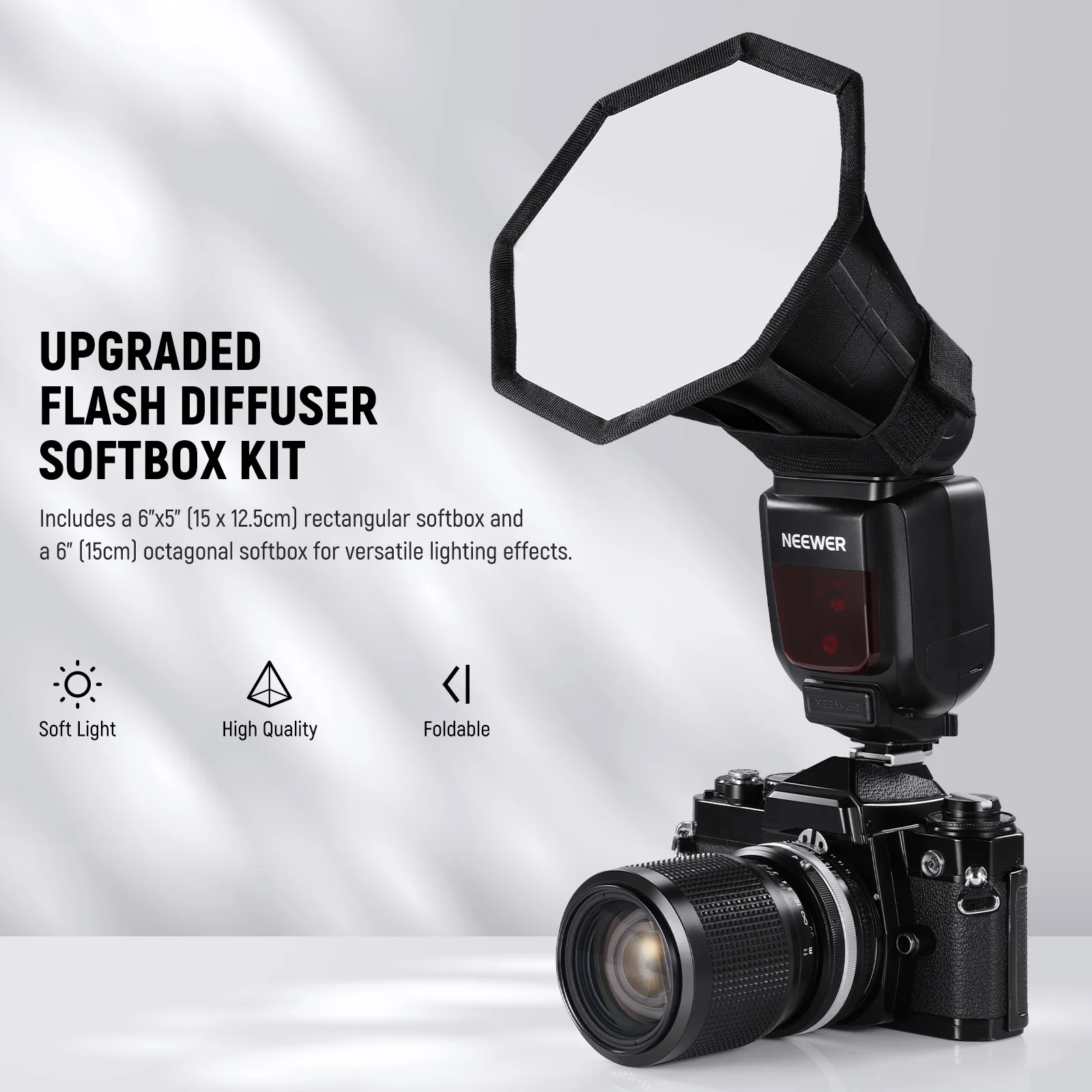 نيور NS5P صندوق إضاءة فلاش قاب - مراجعة Speedlite Flash External وسعره