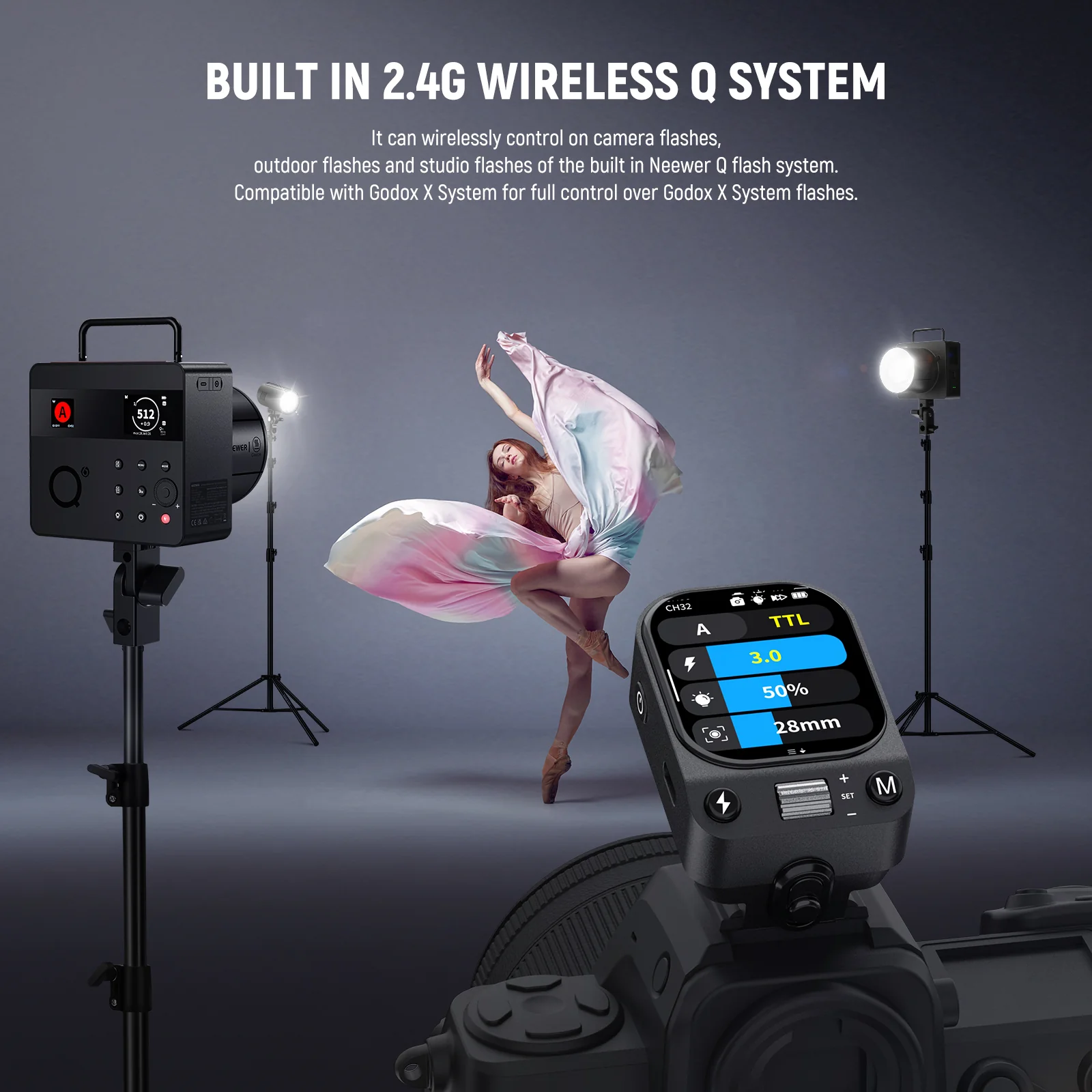 جهاز إرسال فلاش لاسلكي NEEWER  - مراجعة Speedlite Flash External وسعره